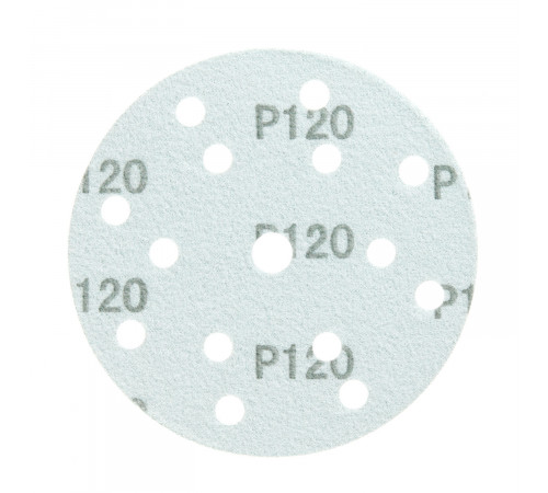 Диск шлифовальный КМ Green Film d150 мм P120 на липучку пленочная основа (5 шт.)
