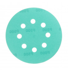 Диск шлифовальный КМ Green Film d125 мм P500 на липучку пленочная основа (5 шт.)