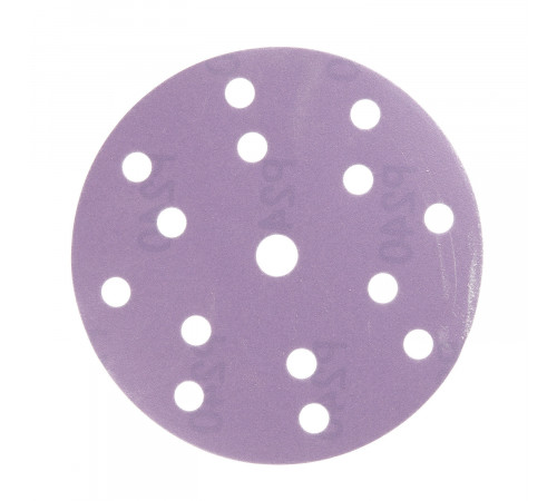 Диск шлифовальный КМ Purple d150 мм P240 на липучку бумажная основа (5 шт.) Диск шлифовальный КМ Purple d150 мм P240 на липучку бумажная основа (5 шт.)