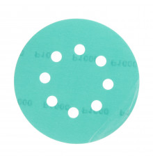Диск шлифовальный КМ Green Film d125 мм P1000 на липучку пленочная основа (5 шт.)