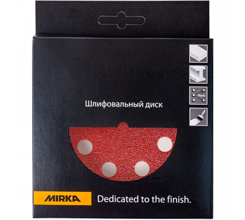 Диск шлифовальный Mirka Antistatic d125 мм P40 на липучку бумажная основа (5 шт.) Диск шлифовальный Mirka Antistatic d125 мм P40 на липучку бумажная основа (5 шт.)