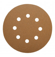 Диск шлифовальный Sunmight Gold d125 мм P80 на липучку бумажная основа (5 шт.)