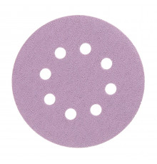 Диск шлифовальный КМ Purple d125 мм P80 на липучку бумажная основа (5 шт.)