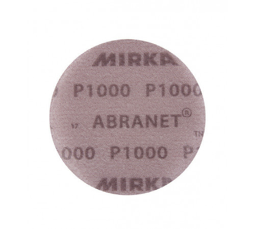 Диск шлифовальный Mirka Abranet d125 мм P1000 на липучку сетчатая основа (5 шт.) Диск шлифовальный Mirka Abranet d125 мм P1000 на липучку сетчатая основа (5 шт.)