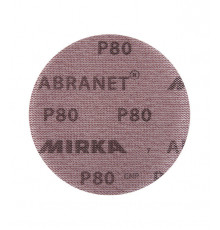 Диск шлифовальный Mirka Abranet d150 мм P80 на липучку сетчатая основа (5 шт.)