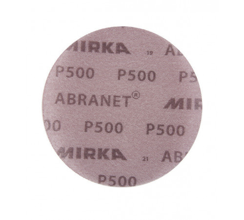 Диск шлифовальный Mirka Abranet d125 мм P500 на липучку сетчатая основа (5 шт.) Диск шлифовальный Mirka Abranet d125 мм P500 на липучку сетчатая основа (5 шт.)
