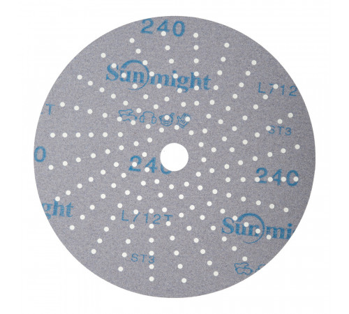 Диск шлифовальный Sunmight Ceramic d150 мм P240 на липучку пленочная основа (5 шт.) Диск шлифовальный Sunmight Ceramic d150 мм P240 на липучку пленочная основа (5 шт.)