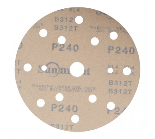 Диск шлифовальный Sunmight Gold d150 мм P240 на липучку бумажная основа (5 шт.) Диск шлифовальный Sunmight Gold d150 мм P240 на липучку бумажная основа (5 шт.)