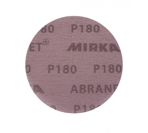 Диск шлифовальный Mirka Abranet d125 мм P180 на липучку сетчатая основа (5 шт.) Диск шлифовальный Mirka Abranet d125 мм P180 на липучку сетчатая основа (5 шт.)