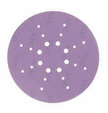 Диск шлифовальный КМ Purple d225 мм Р240 на липучку бумажная основа (5 шт.)