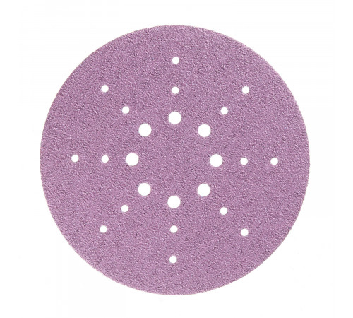 Диск шлифовальный КМ Purple d225 мм Р40 на липучку бумажная основа (5 шт.)