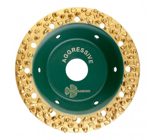 Диск шлифовальный Trio-Diamond Grand Aggressive d125 мм P8-10 на винтовом креплении плоский