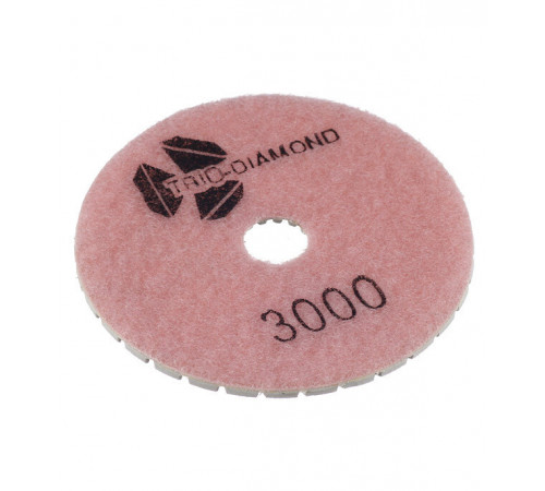 Круг алмазный шлифовальный по камню Trio-Diamond гибкий d100 мм P3000 для мокрого шлифования Круг алмазный шлифовальный по камню Trio-Diamond гибкий d100 мм P3000 для мокрого шлифования