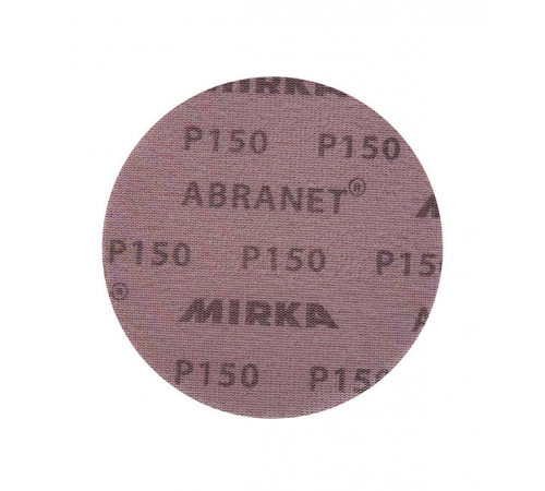 Диск шлифовальный Mirka Abranet d125 мм P150 на липучку сетчатая основа (5 шт.) Диск шлифовальный Mirka Abranet d125 мм P150 на липучку сетчатая основа (5 шт.)
