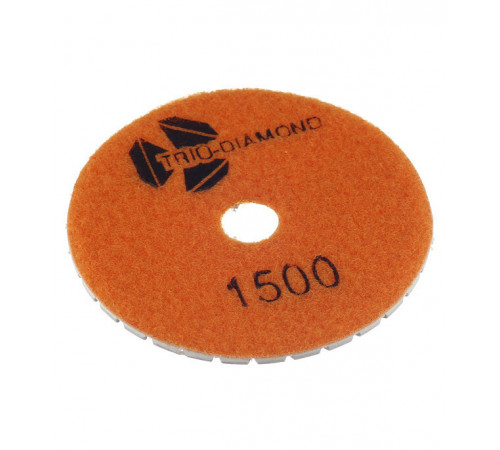 Круг алмазный шлифовальный по камню Trio-Diamond гибкий d100 мм P1500 для мокрого шлифования Круг алмазный шлифовальный по камню Trio-Diamond гибкий d100 мм P1500 для мокрого шлифования