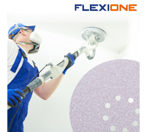 Диск шлифовальный Flexione Velcro d225 мм P100 на липучку тканевая основа (5 шт.) (50001715) Диск шлифовальный Flexione Velcro d225 мм P100 на липучку тканевая основа (5 шт.) (50001715)