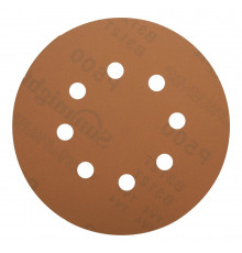 Диск шлифовальный Sunmight Gold d125 мм P500 на липучку бумажная основа (5 шт.)