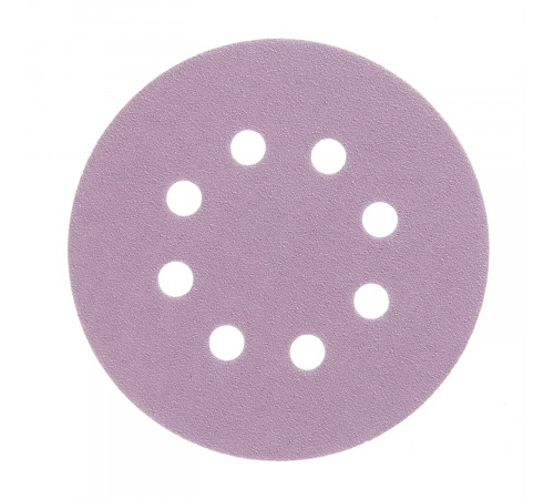 Диск шлифовальный КМ Purple d125 мм P120 на липучку бумажная основа (5 шт.) Диск шлифовальный КМ Purple d125 мм P120 на липучку бумажная основа (5 шт.)