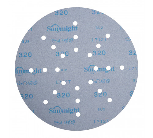 Диск шлифовальный Sunmight Ceramic d225 мм P320 на липучку пленочная основа (3 шт.) (78014R3) Диск шлифовальный Sunmight Ceramic d225 мм P320 на липучку пленочная основа (3 шт.) (78014R3)