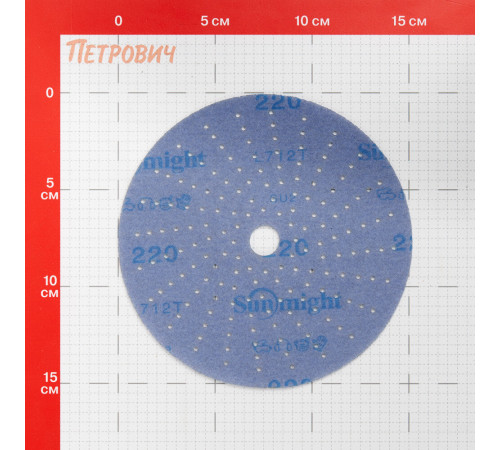 Диск шлифовальный Sunmight Ceramic d150 мм P320 на липучку пленочная основа (5 шт.) Диск шлифовальный Sunmight Ceramic d150 мм P320 на липучку пленочная основа (5 шт.)