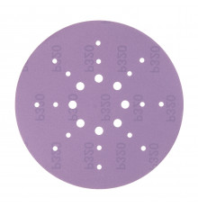Диск шлифовальный КМ Purple d225 мм Р320 на липучку бумажная основа (5 шт.)