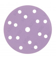 Диск шлифовальный КМ Purple d150 мм P320 на липучку бумажная основа (5 шт.)