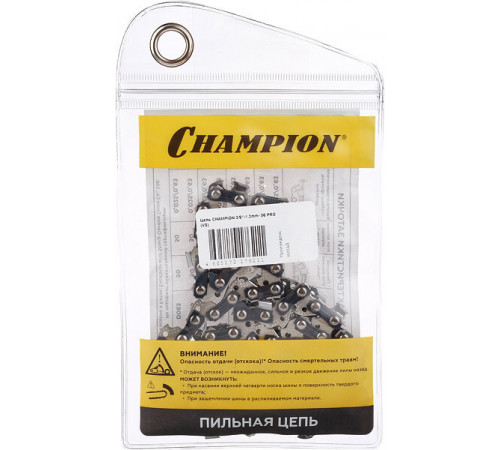 Цепь Champion 16' шаг 3/8' паз 1,3 мм 56 звеньев (A050-VS-56E) Цепь Champion 16' шаг 3/8' паз 1,3 мм 56 звеньев (A050-VS-56E)