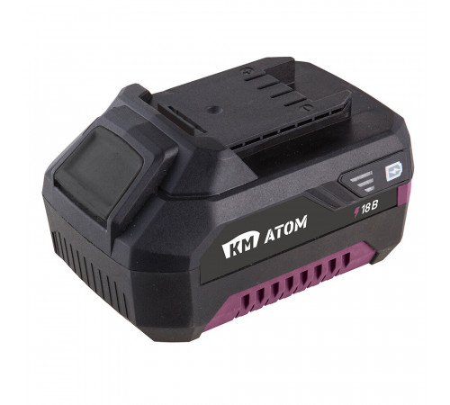 Аккумулятор КМ АТОМ 18 В 4Ач Li-Ion (BLI-18/4.1) Аккумулятор КМ АТОМ 18 В 4Ач Li-Ion (BLI-18/4.1)