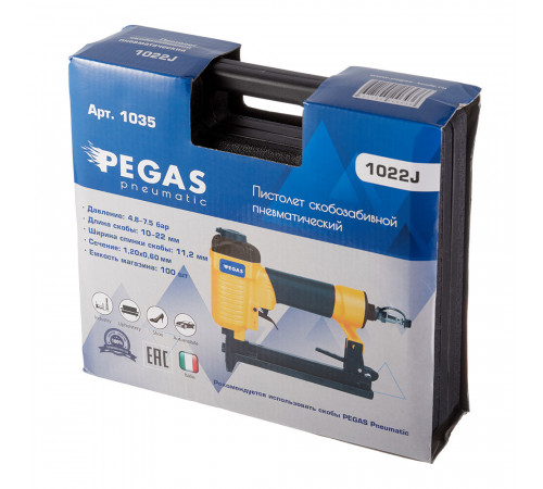 Скобозабивной пистолет пневматический Pegas Pneumatic 1022J 1/4 (1035) Скобозабивной пистолет пневматический Pegas Pneumatic 1022J 1/4 (1035)