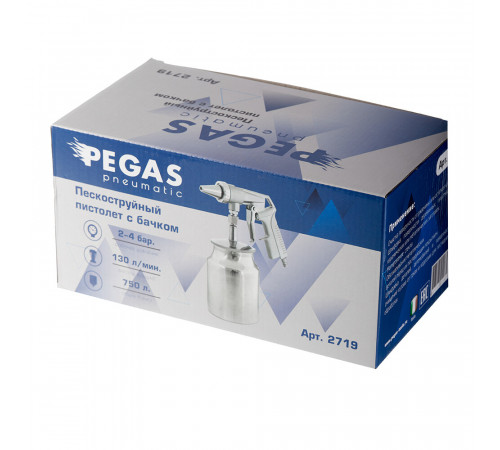 Пистолет пневматический Pegas Pneumatic 1/4 пескоструйный (2719) Пистолет пневматический Pegas Pneumatic 1/4 пескоструйный (2719)