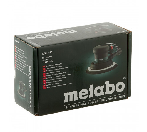 Шлифмашина эксцентриковая пневматическая Metabo DSX 150 (601558000) Шлифмашина эксцентриковая пневматическая Metabo DSX 150 (601558000)