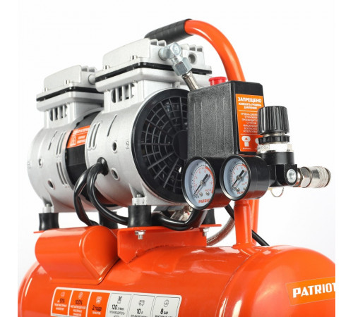 Компрессор безмасляный Patriot WO 10-120 10 л 0,65 кВт (525306370) Компрессор безмасляный Patriot WO 10-120 10 л 0,65 кВт (525306370)