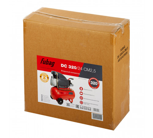Компрессор масляный Fubag (29838182 ) DС 320/24 24 л 1,8 кВт Компрессор масляный Fubag (29838182 ) DС 320/24 24 л 1,8 кВт