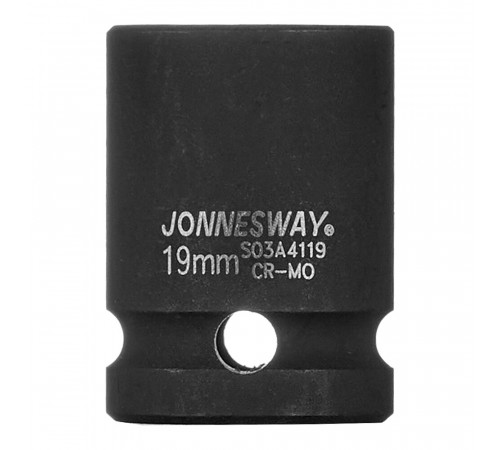 Головка торцевая ударная Jonnesway 1/2 для пневмоинструмента 19 мм (S03A4119) Головка торцевая ударная Jonnesway 1/2 для пневмоинструмента 19 мм (S03A4119)