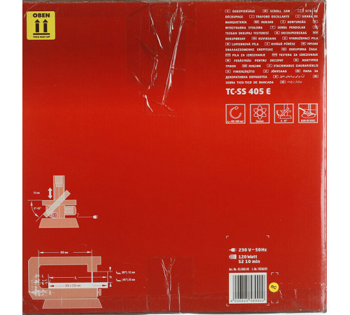 Станок лобзиковый Einhell TC-SS 405 E 120 Вт (4309040)