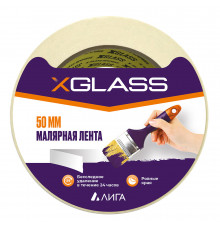 Лента малярная X-Glass белая 50 мм 25 м