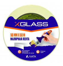 Лента малярная X-Glass белая 50 мм 50 м