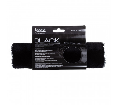 Валик 250 мм ворс 13 мм для водной и алкидной основы без ручки полиамид Beorol Black Professional Валик 250 мм ворс 13 мм для водной и алкидной основы без ручки полиамид Beorol Black Professional