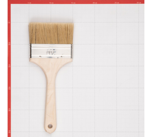 Кисть плоская натуральная щетина деревянная ручка Wenzo Wood 100х14 мм для эмалей и лаков на алкидной основе Кисть плоская натуральная щетина деревянная ручка Wenzo Wood 100х14 мм для эмалей и лаков на алкидной основе