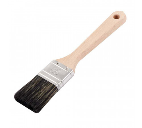 Кисть плоская смешанная щетина деревянная ручка Wenzo Wood 35х12 мм для антисептиков