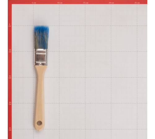 Кисть плоская смешанная щетина деревянная ручка Wenzo Wood 25х12 мм для красок на водной основе