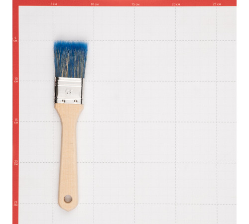 Кисть плоская смешанная щетина деревянная ручка Wenzo Wood 35х12 мм для красок на водной основе