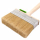 Кисть плоская натуральная щетина деревянная ручка Wenzo Wood 120х25 мм для эмалей и лаков на алкидной основе