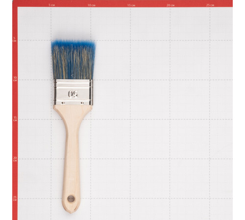 Кисть плоская смешанная щетина деревянная ручка Wenzo Wood 50х14 мм для красок на водной основе
