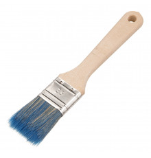 Кисть плоская смешанная щетина деревянная ручка Wenzo Wood 35х12 мм для красок на водной основе