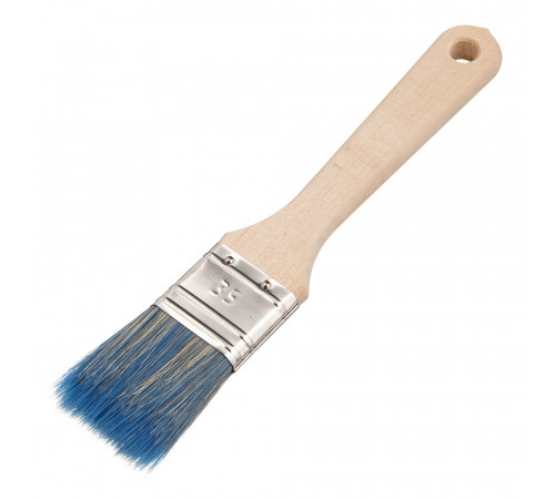 Кисть плоская смешанная щетина деревянная ручка Wenzo Wood 35х12 мм для красок на водной основе