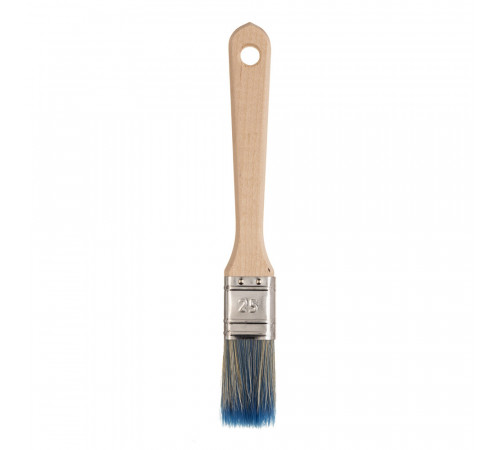 Кисть плоская смешанная щетина деревянная ручка Wenzo Wood 25х12 мм для красок на водной основе