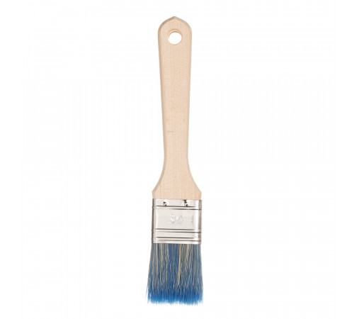 Кисть плоская смешанная щетина деревянная ручка Wenzo Wood 35х12 мм для красок на водной основе