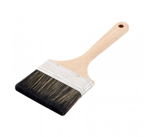 Кисть плоская смешанная щетина деревянная ручка Wenzo Wood 100х14 мм для антисептиков
