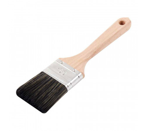 Кисть плоская смешанная щетина деревянная ручка Wenzo Wood 50х14 мм для антисептиков Кисть плоская смешанная щетина деревянная ручка Wenzo Wood 50х14 мм для антисептиков